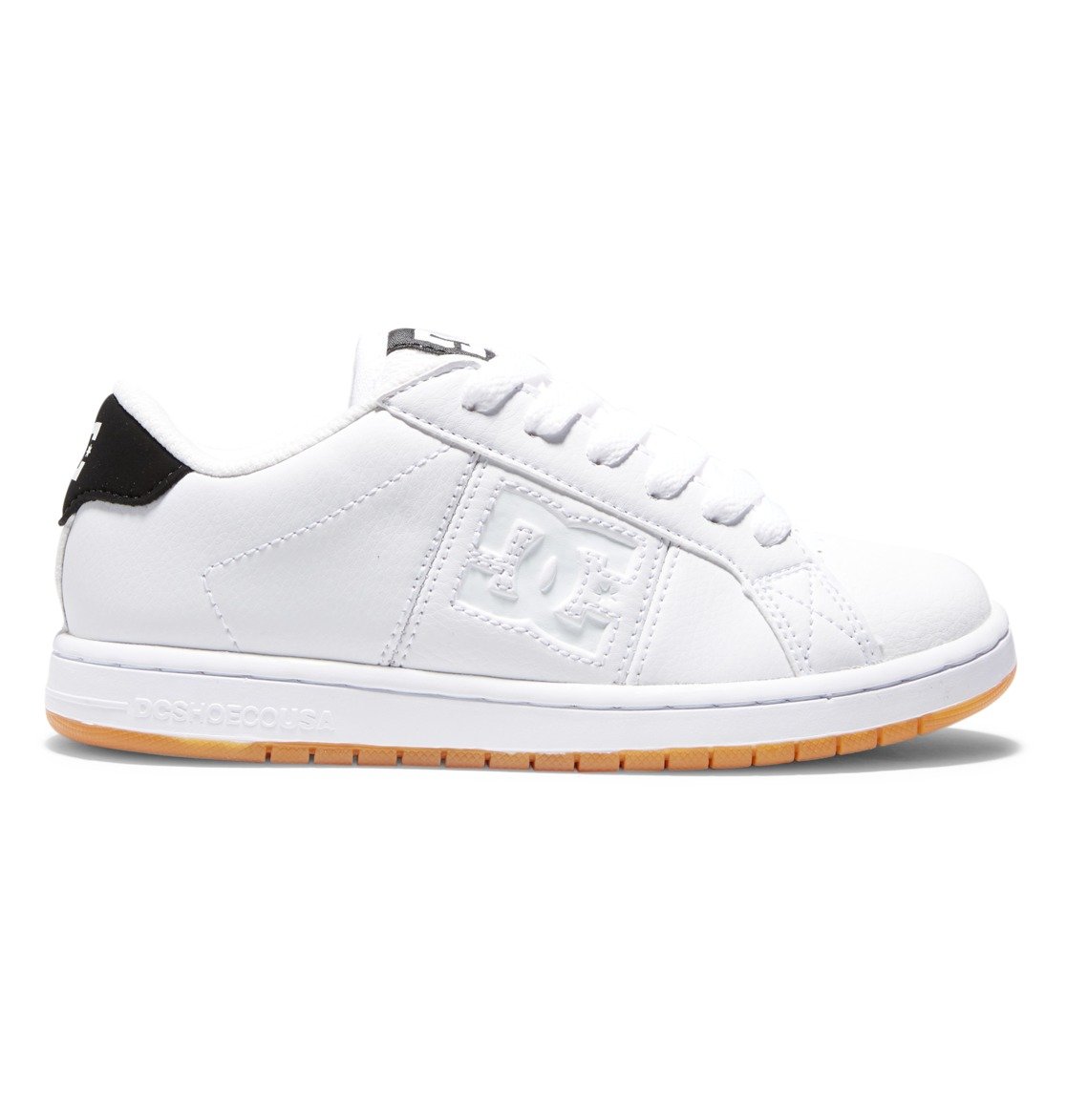 DC Shoes Unisex Kids'  Striker Shoes White/Gum - ADBS100270-WG5