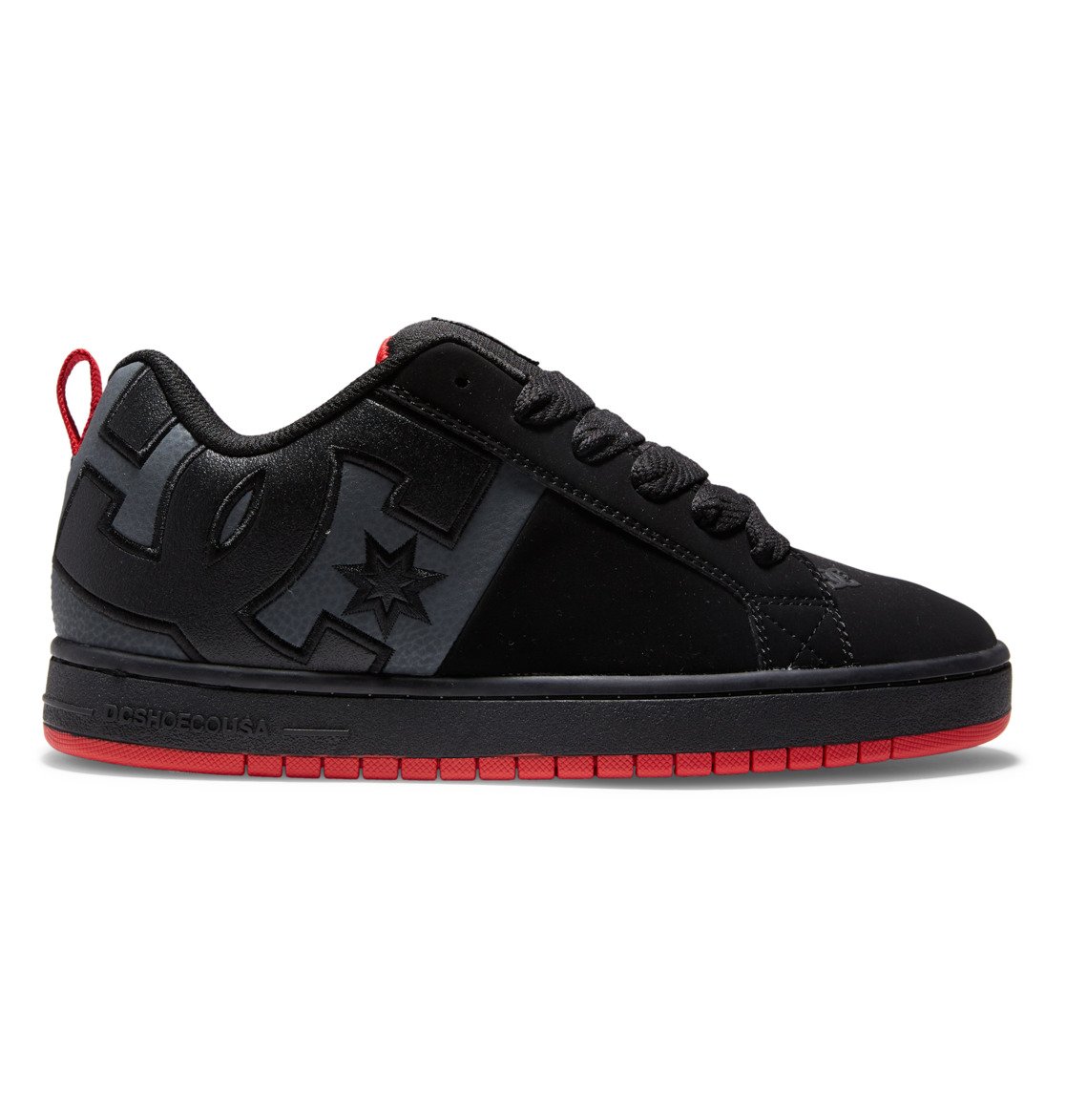 DC Shoes Men's Court Graffik SQ Shoes Black/Grey/Red - ADYS100442-BYR