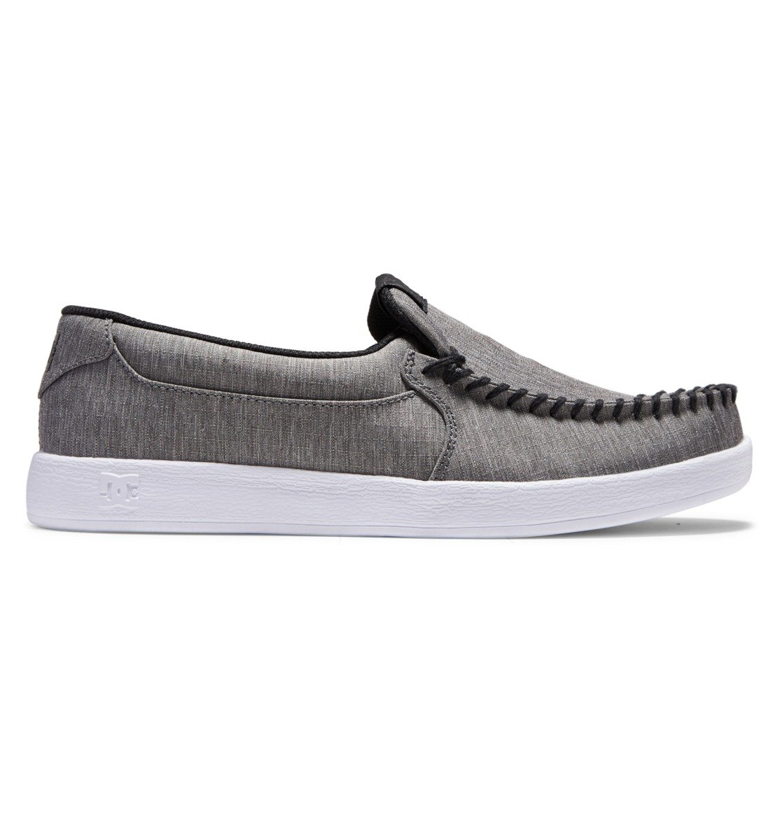 DC Shoes Men's Villain Slip-On Shoes Black/Heather Grey - ADYS100567-BHE