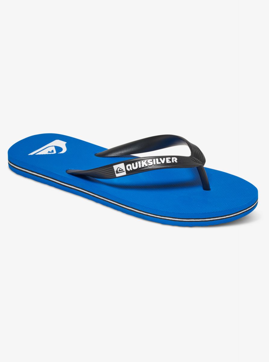 Quiksilver Men's Molokai Flip Flop Sandals Black/Blue/Black - AQYL100601-XKBK