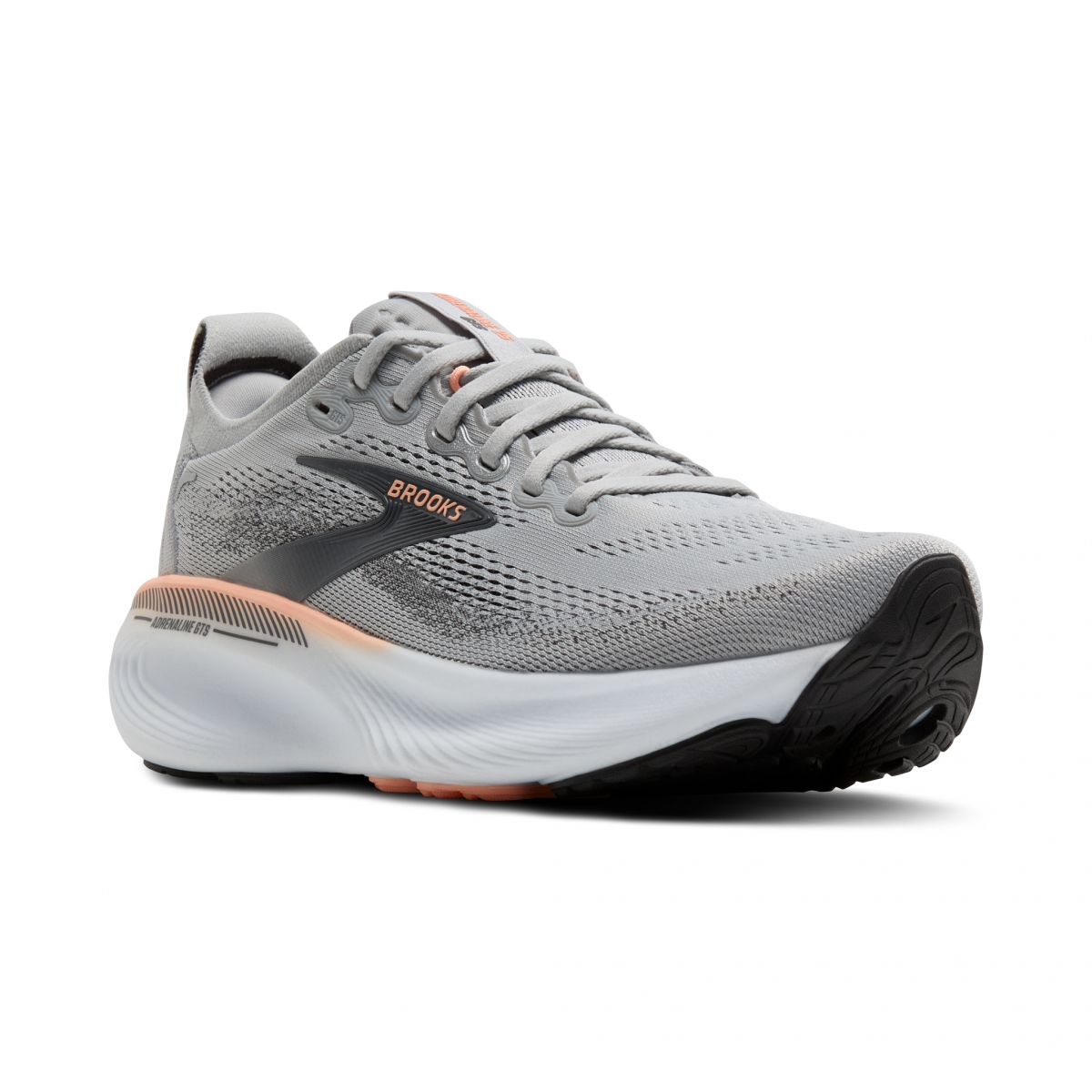 Brooks Women’s Adrenaline GTS 25 Running Shoes Grey/Blackened Pearl/Coral - 120443-032