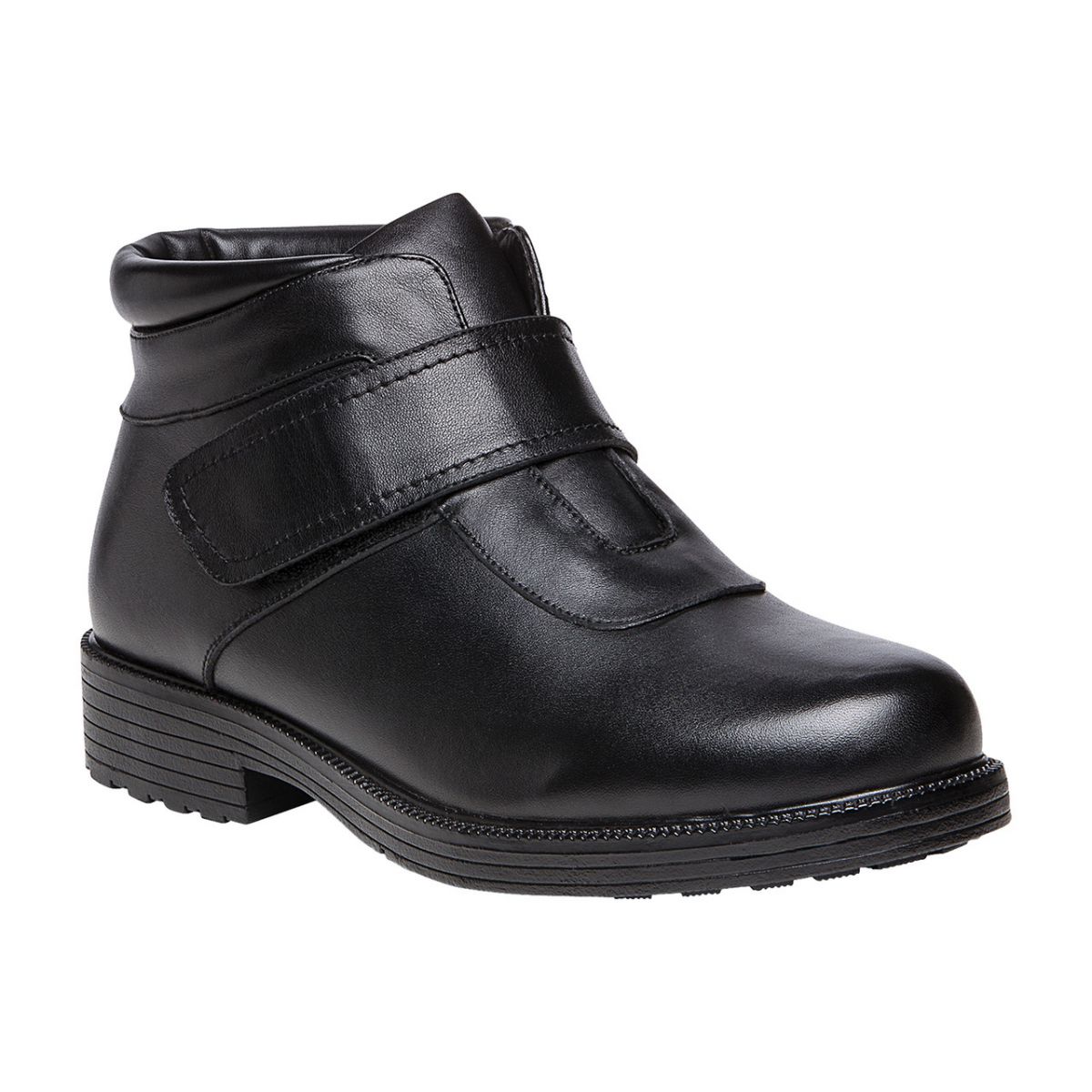 Propet Men's Tyler Adjustable Strap Boot Black Leather - MBA003LBLK