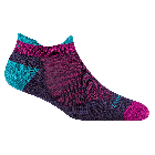 Darn Tough Women's Run No Show Tab Ultra-Lightweight Running Sock Blackberry -1047-BLACKBERRY