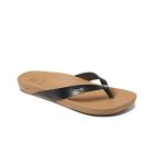 REEF Women's Cushion Court Flip Flop Black/Natural - RF0A3FDSBLN