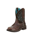 Ariat Women's 8" Fatbaby Dapper Western Boot Royal Chocolate - 10016238