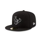 New Era Adult Men NFL Black with White 59FIFTY