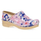 Dansko Women's Professional Clog Wide Pink Bloom Patent - 499811421