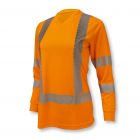 Radians Women's Class 3 High Visibility Long Sleeve Safety T-Shirt with Max-Dri™ Hi-Vis Orange - ST21W-3POS