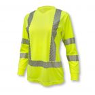 Radians Women's Class 3 High Visibility Long Sleeve Safety T-Shirt with Max-Dri™ Hi-Vis Green - ST21W-3PGS