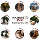 Wolverine Men's Cotton Comfort Crew 6 Pair Pack, White, Men's Shoe Size 7-12