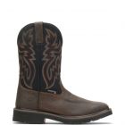 WOLVERINE Men's 10" Rancher Steel Toe Waterproof Wellington Work Boot Black/Brown - W10765