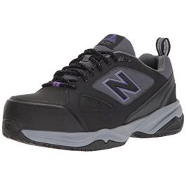 NEW BALANCE SAFETY Women's 627v2 Steel Toe Work Shoe Black/Purple