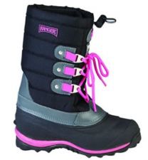 Ranger Women's Tundra II Waterproof Insulated Pac Boot Black/Pink - RPW112-BLK