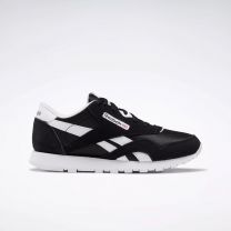 Reebok Boy's Classic Nylon Sneaker Black/Black/White - 100038890