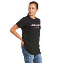 Ariat Women's Rebar Cotton Strong Logo T-Shirt Navy - 10035284