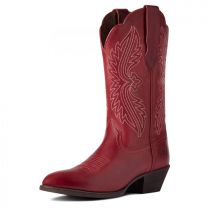 Ariat Women's 11" Heritage Round Toe StretchFit Western Boot Rosy Red - 10038433