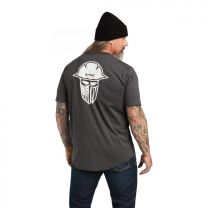 Ariat Men's Rebar Workman Full Cover T-Shirt Heather Grey - 10039180