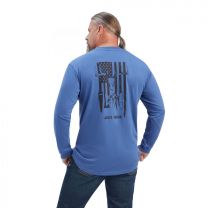 Ariat Men's Rebar Outdoor Graphic Long-Sleeve T-Shirt True Navy - 10041419