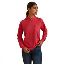 Ariat Women's Rebar Cotton Strong Hooded T-Shirt Teaberry - 10043840