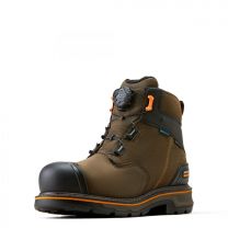 ARIAT WORK Men's 6" Stump Jumper Composite Toe Waterproof Work Boot Iron Coffee - 10048060