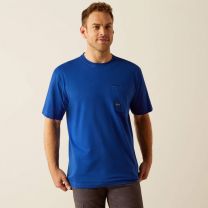 Ariat Men's Rebar Workman 360 AirFlow T-Shirt Sodelite Blue - 10054881