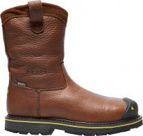 KEEN Utility Men's Dallas Wellington Waterproof Steel Toe Work Boot Dark Brown - 1007043
