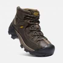 KEEN Men's Targhee II Mid Waterproof Hiking Boot Canteen/Dark Olive - 1017346