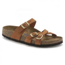 BIRKENSTOCK Women's Franca Soft Footbed Pecan Nubuck (regular width) - 1021490