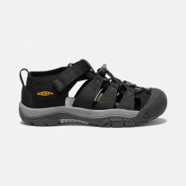 KEEN Unisex Big Kids' Newport H2 Sandal Black/KEEN Yellow - 1022838