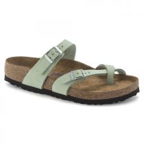 BIRKENSTOCK Women's Mayari Soft Footbed Matcha Nubuck (regular width) - 1023956