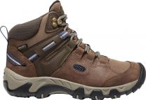 KEEN Women's Steens Mid Waterproof Hiking Boot Shitake/Crown Blue - 1026014