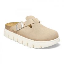 BIRKENSTOCK Women's Boston Chunky Clogs Warm Sand Suede (narrow width) -  1026176