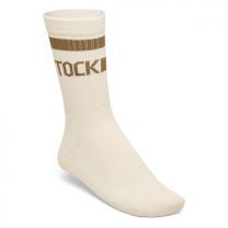 BIRKENSTOCK Unisex Cotton Crew Stripe Socks Eggshell/Brown - 1026209