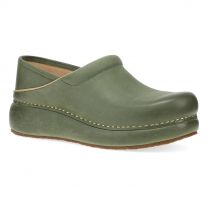 Dansko Women's Platform Pro Clog Green Burnished Nubuck - 10301770600