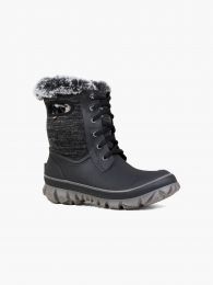BOGS Women's Arcata Kit Waterproof Lace Up Snow Boots Black Multi - 72404-009