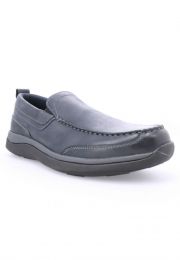 Propet Men's Preston Leather Slip On Boat Shoes Navy - MCX094LNVY