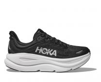 HOKA Women Bondi 9 Wide Running Shoes Black/White - 1162014-BWHT