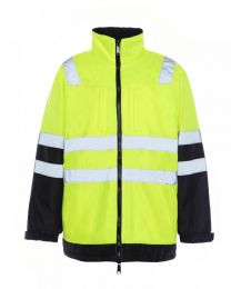 Utility Pro Men's Hi-Vis Arctic 3-in-1 Jacket Black/Yellow - UHV821