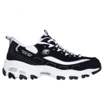 Skechers Women's Hands Free Slip-ins D'Lites Fan Girl Running Shoe Black/White - 150542-BKW
