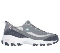 SKECHERS Women's D'Lites Hands Free Slip-INS Sneaker Gray/Light Pink - 150545-GYLP