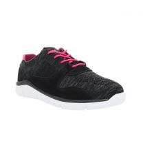 Propet Women's Sarah Walking Shoe Black/Pink Mesh - WCA062MBP