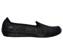 Skechers Women's On-The-go Bliss Slip-On Black/Grey - 16510-BKGY