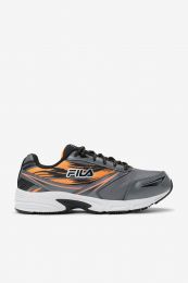 FILA WORK Men’s Memory Meira 2 Composite Toe  Slip Resistant Work Shoe Castlerock/Black/Vibrant Orange - 1LM00118-054
