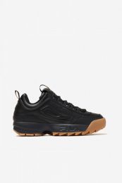 FILA Men's Disruptor II Premium Black/Black/Gum - 1XM02331-976