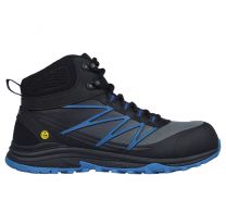 SKECHERS WORK Men's Puxal - Firmle ESD Composite Toe Work Boot Black/Blue - 200047-BKBL
