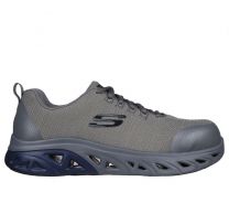 SKECHERS WORK Men's Glide Step SR - Taysin Alloy Toe Work Shoe Charcoal  - 200150-CHAR