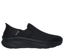 SKECHERS WORK Men's Slip-Ins D'Lux Walker SR - Joden Soft Toe EH Work Shoe Black - 200217-BLK