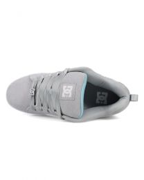 DC Women's Court Graffik Se Sneaker, Grey/White, 5.5