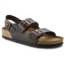 BIRKENSTOCK Unisex Milano Soft Footbed Testa Di Moro (brown) Amalfi Leather (regular width) - 0234541