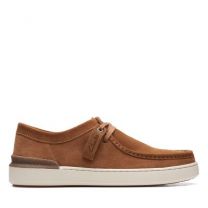 Clarks CourtLite Wally Lace-Up Cognac Suede - 26164908